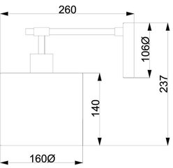 Seinavalgusti Elstead Lighting Balance BALANCE1-WPN hind ja info | Seinavalgustid | hansapost.ee