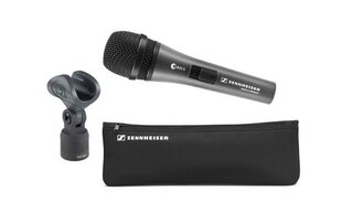 SENNHEISER E 835-S, VOCAL MICROPHONE, DYNAMIC, CARDIOID, I/O SWITCH, 3-PIN XLR-M, ANTHRACITE, INCLUDES CLIP AND BAG hind ja info | Mikrofonid | hansapost.ee