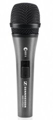 SENNHEISER E 835-S, VOCAL MICROPHONE, DYNAMIC, CARDIOID, I/O SWITCH, 3-PIN XLR-M, ANTHRACITE, INCLUDES CLIP AND BAG hind ja info | Mikrofonid | hansapost.ee
