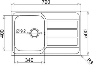 Кухонная мойка Pyramis, 100178701 цена и информация | Pyramis Сантехника, ремонт, вентиляция | hansapost.ee