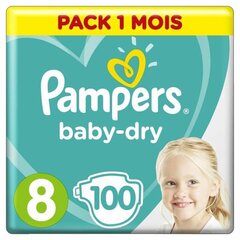 Mähkmed Pampers Baby Dry 8 suurus, 17+ kg, 100 tk. hind ja info | Mähkmed, riidest mähkmed | hansapost.ee