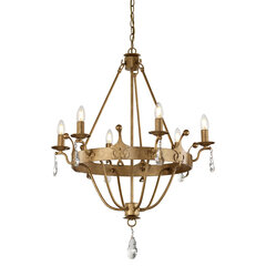 Подвесной светильник Elstead Lighting Windsor WINDSOR6-GOLD цена и информация | Потолочный светильник, 38 x 38 x 24 см | hansapost.ee