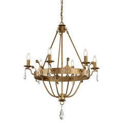 Подвесной светильник Elstead Lighting Windsor WINDSOR6-GOLD цена и информация | Потолочный светильник, 38 x 38 x 24 см | hansapost.ee