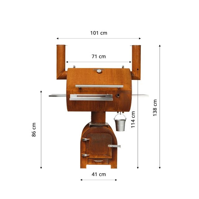 GrillSymbol BBQ suitsuahi Smoky Beast цена и информация | Suitsuahjud, tarvikud | hansapost.ee