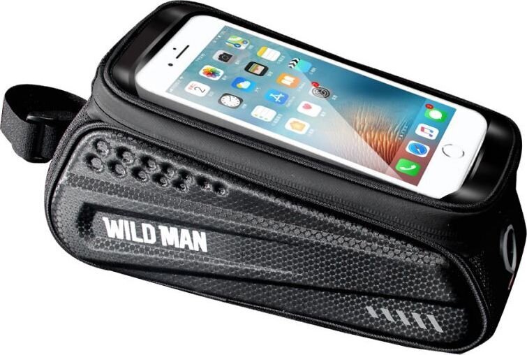 Jalgrattaraami kott telefonile WildMan Hardpouch L, must hind ja info | Rattakotid ja telefonikotid | hansapost.ee