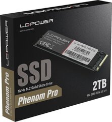 LC-Power Phenom Pro, 2 ТБ (LC-M2-NVME-PRO-2TB) цена и информация | Внутренние жёсткие диски (HDD, SSD, Hybrid) | hansapost.ee