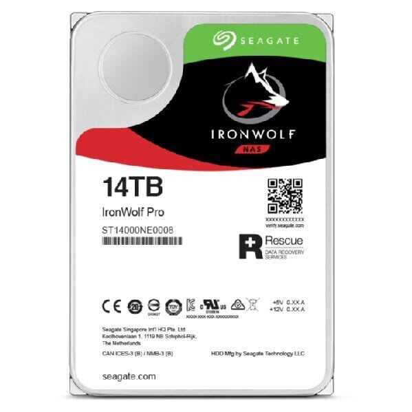 Seagate IronWolf Pro, 14TB (ST14000NT001) цена и информация | Sisemised kõvakettad | hansapost.ee