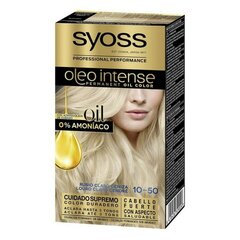 Kauapüsiv juuksevärv Syoss Olio Intense, Nº 10.50 Õrn tuhkblond, 5 tk hind ja info | Juuksevärvid | hansapost.ee