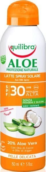 Päikesesprei Equilibra Aloe SPF 30+, 150 ml цена и информация | Päikesekaitse ja päevitusjärgsed kreemid | hansapost.ee