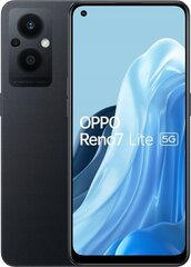 Oppo Reno7 Lite 5G, две SIM-карты, 8/128Гб, черный цена и информация | Мобильные телефоны | hansapost.ee