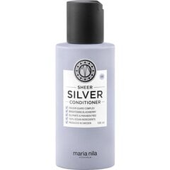 Kollaseid toone neutraliseeriv juuksepalsam Maria Nila Sheer Silver Conditioner, 100ml price and information | Palsamid | hansapost.ee