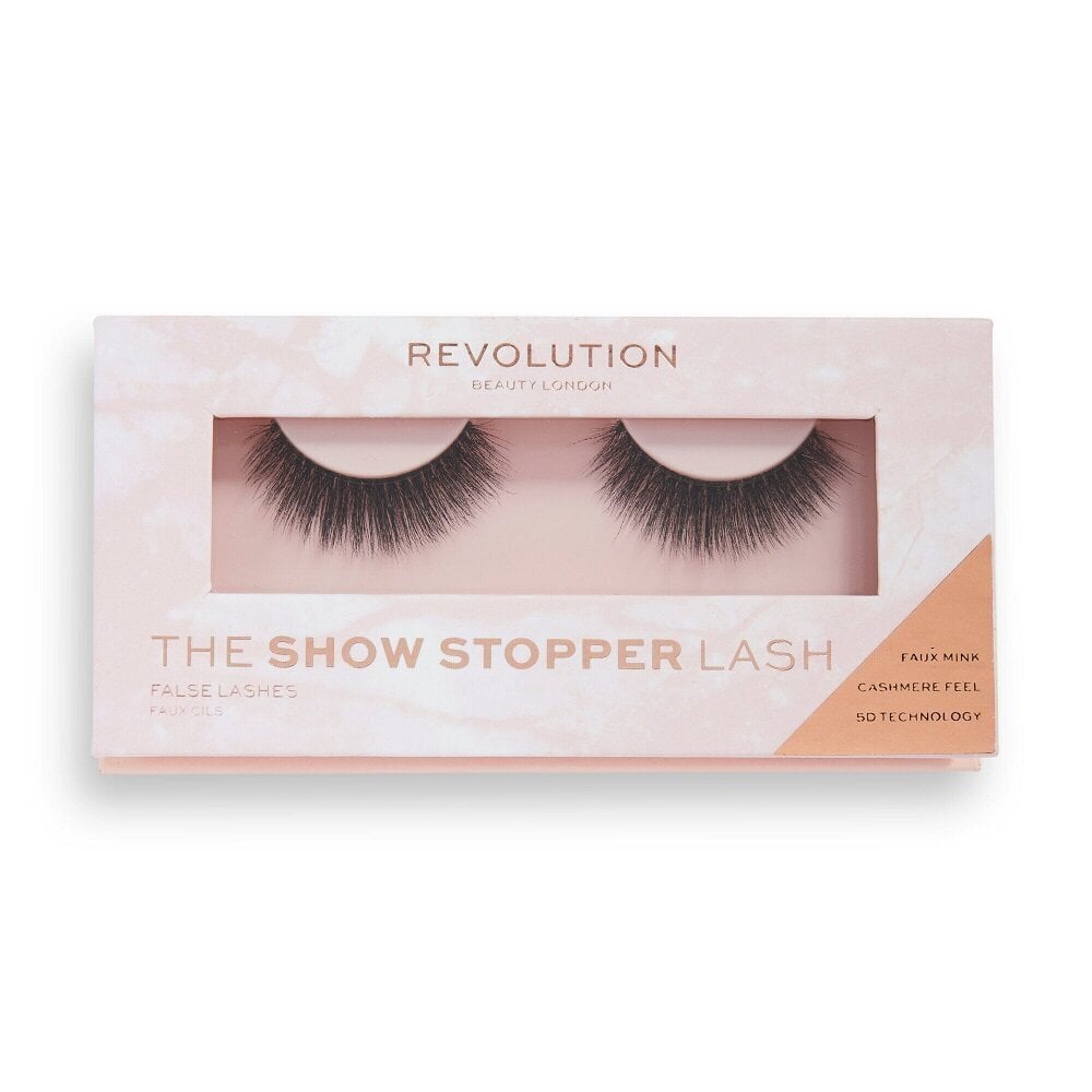 Kunstripsmed makeup Revolution The Show Stopper Lash False Eyelashes 5D цена и информация | Kunstripsmed, ripsmeliim ja ripsmekoolutajad | hansapost.ee