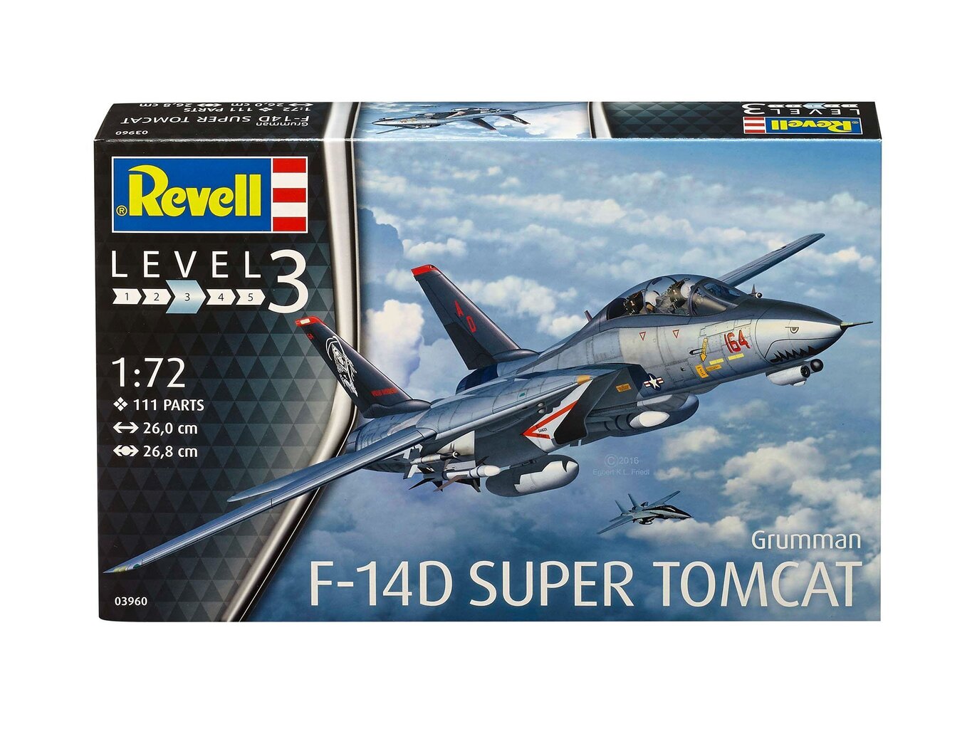 Lennuk Revell F14D Super Tomcat, hall hind ja info | Mänguasjad poistele | hansapost.ee