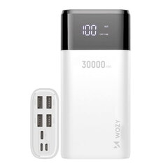 Зарядное устройство Wozy W30BK 30000 мАч, Mega Power Bank 4x USB Out / Type C micro USB Lightning (in), белое цена и информация | Зарядные устройства Power bank | hansapost.ee