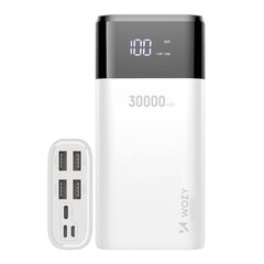 Mega Power Bank laadija 4x USB Out / Type C micro USB Lightning (in) Valge hind ja info | Akupangad | hansapost.ee