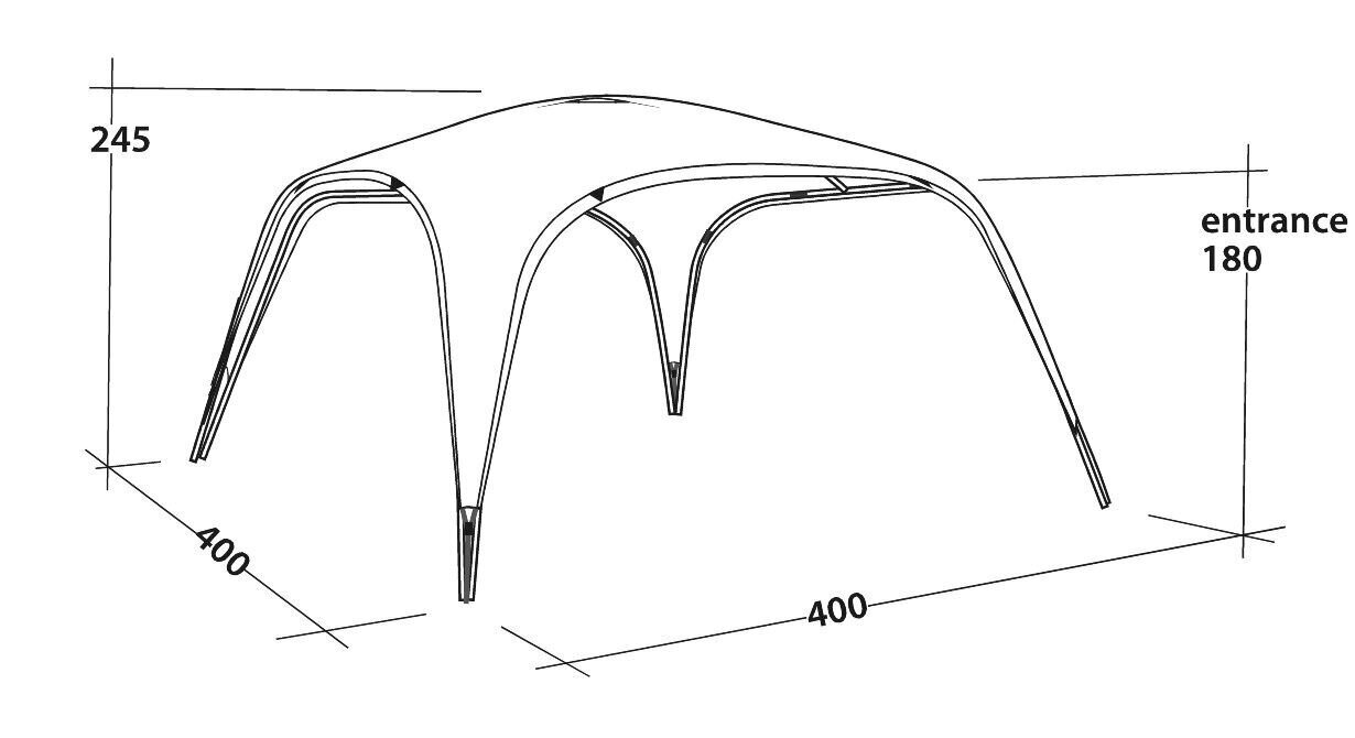 Paviljon Outwell Event Lounge XL, hall/must цена и информация | Telgid | hansapost.ee