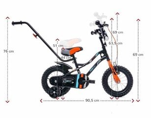 Jalgratas lastele Sun Baby Tiger Bike 12, must hind ja info | Jalgrattad | hansapost.ee