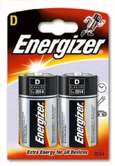 Элементы Eenergizer D, 2 шт. цена и информация | Батарейки | hansapost.ee