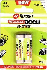 Батарейки Rocket RTU AA 2 шт. цена и информация | Батарейки | hansapost.ee