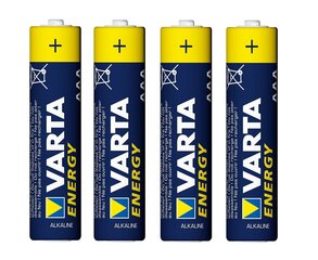 Батарейка щелочная VARTA R3 (AAA) 4 шт. energy цена и информация | Батерейки | hansapost.ee