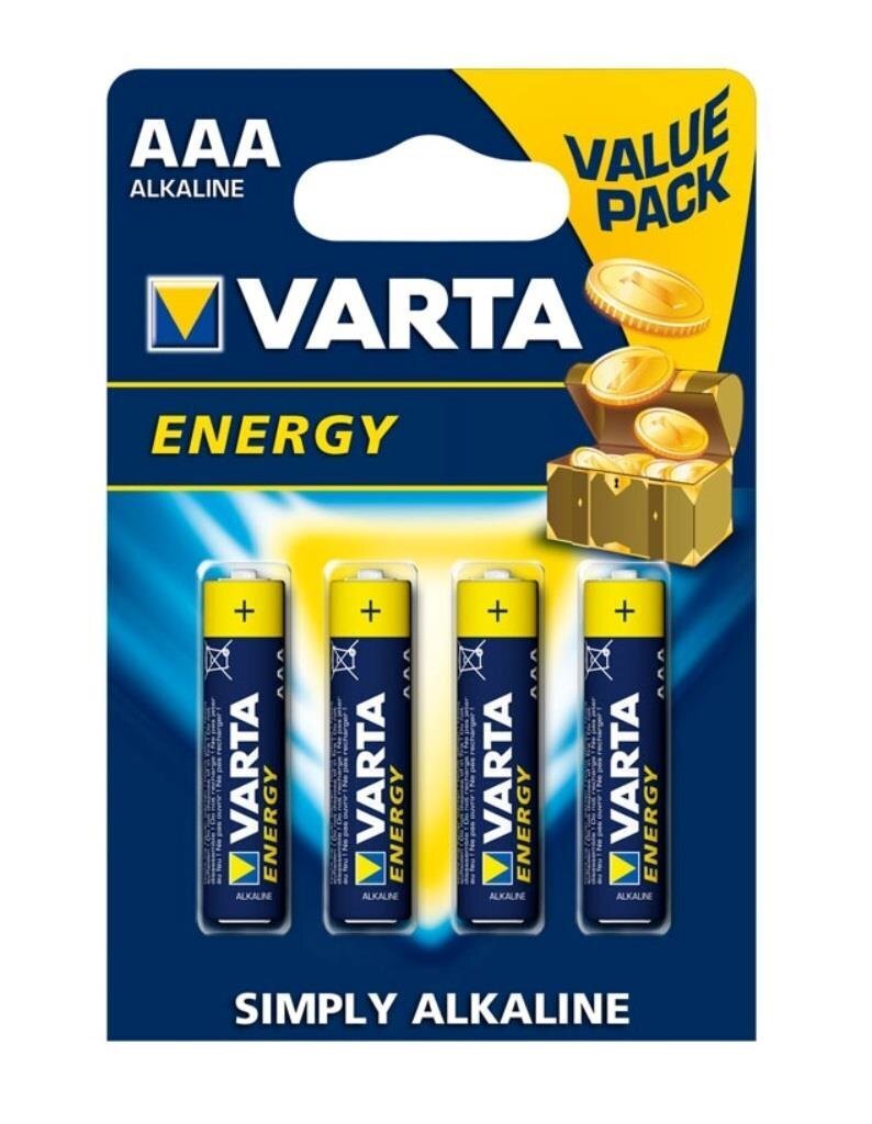 Leelispatarei VARTA R3 (AAA) 4 tk, energy цена и информация | Patareid | hansapost.ee