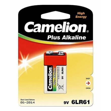 Camelion patarei Plus Alkaline, 9 V, 6LR61, 1 tk цена и информация | Patareid | hansapost.ee