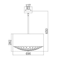 Rippvalgusti Elstead Lighting Botanic FE-BOTANIC-4P цена и информация | Люстры | hansapost.ee