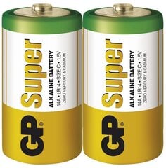 GP Super батарейки LR14 (C)  цена и информация | Батарейки | hansapost.ee