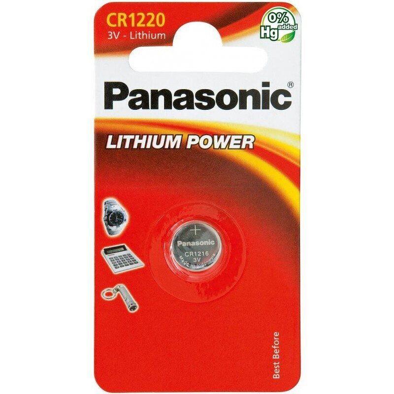 Patareid Panasonic CR1220/1B цена и информация | Patareid | hansapost.ee