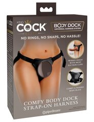King Cock Elite ремни Comfy Body Dock, черные цена и информация | БДСМ и фетиш | hansapost.ee