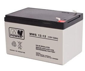 MWpower аккумулятор MWS 12V 12Ah F1(187) AGM цена и информация | Батерейки | hansapost.ee