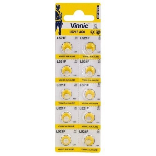 Vinnic L521F / AG0, 1,5V Leelispatareid, 10 tk hind ja info | Patareid | hansapost.ee