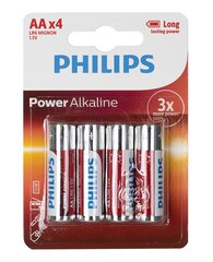 Philips AA элементы 4 шт.. LR6P4B/10 цена и информация | Батерейки | hansapost.ee