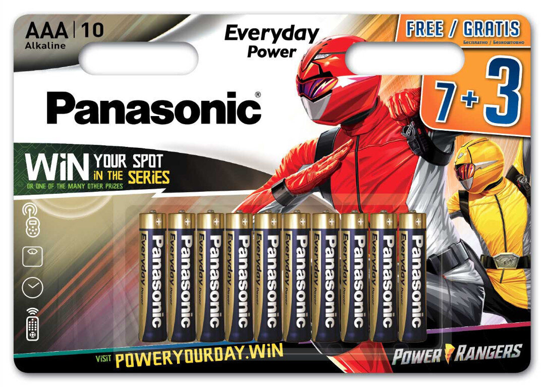 Panasonic Everyday Power patarei LR03EPS/10BW (7+3) цена и информация | Patareid | hansapost.ee