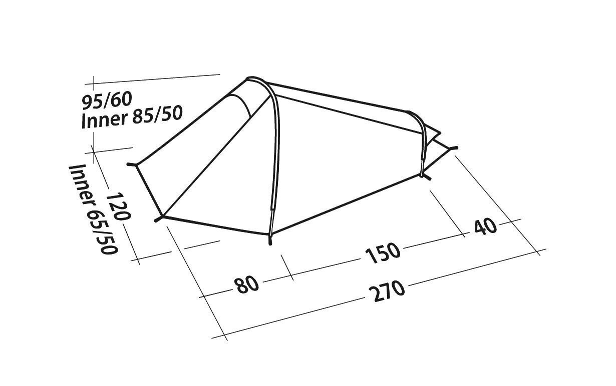 Telk Robens Arrow Head 1 hind ja info | Telgid | hansapost.ee