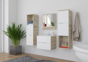 Vannitoakomplekt ADRK Furniture, pruun hind ja info | Vannitoamööbli komplektid | hansapost.ee