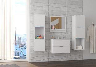 Комплект мебели для ванной комнаты ADRK Furniture Lauro, 4 предмета, белый цена и информация | Комплекты в ванную | hansapost.ee