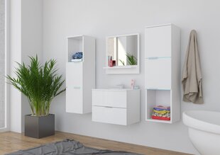 Комплект мебели для ванной комнаты ADRK Furniture Lauro, 4 предмета, белый цена и информация | Комплекты в ванную | hansapost.ee