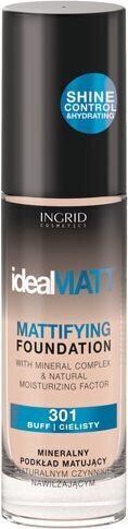 Jumestuskreem Ingrid Fluid Ideal Matt 30 ml, Nr. 301 цена и информация | Jumestuskreemid ja puudrid | hansapost.ee