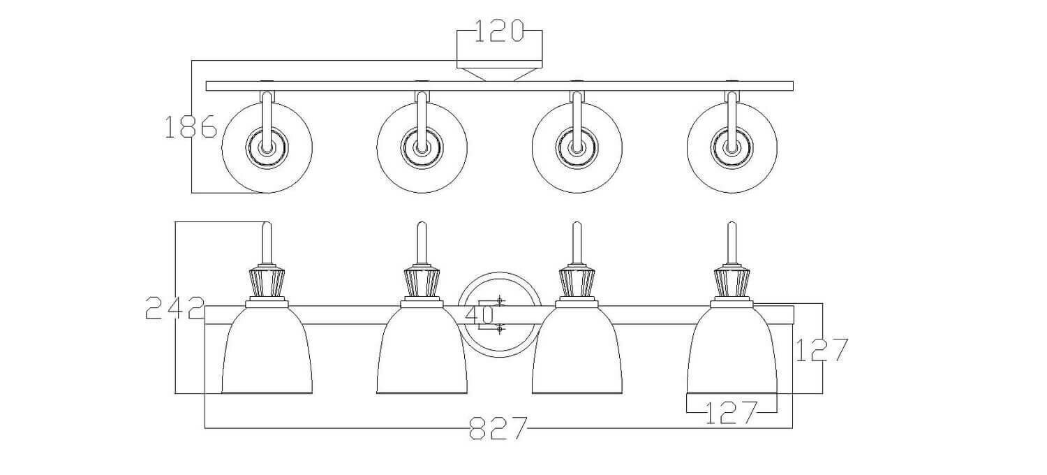 Vannitoa seinavalgusti Elstead Lighting Cora KL-CORA4-BATH цена и информация | Seinavalgustid | hansapost.ee