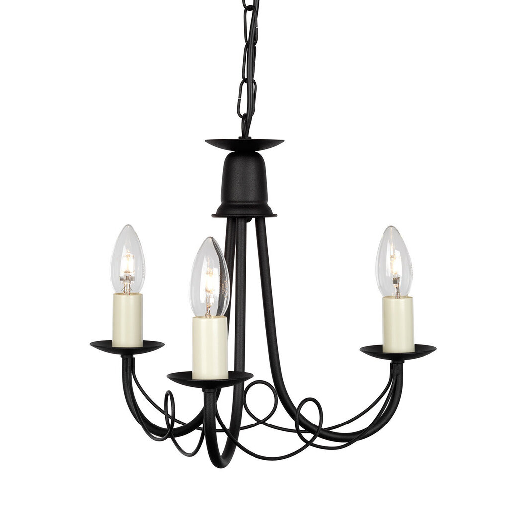 Rippvalgusti Elstead Lighting Minster MN3-BLACK цена и информация | Rippvalgustid | hansapost.ee