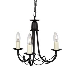 Подвесной светильник Elstead Lighting Minster MN3-BLACK цена и информация | Люстры | hansapost.ee