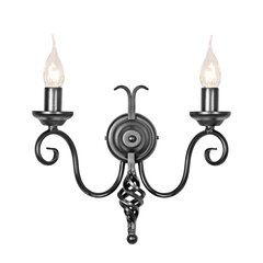 Настенный светильник Elstead Lighting Harlech HR2A-BLACK цена и информация | Настенные светильники | hansapost.ee