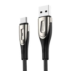 USB to USB-C cable Joyroom Sharp S-M411 3A, 2m (black) hind ja info | Mobiiltelefonide kaablid | hansapost.ee
