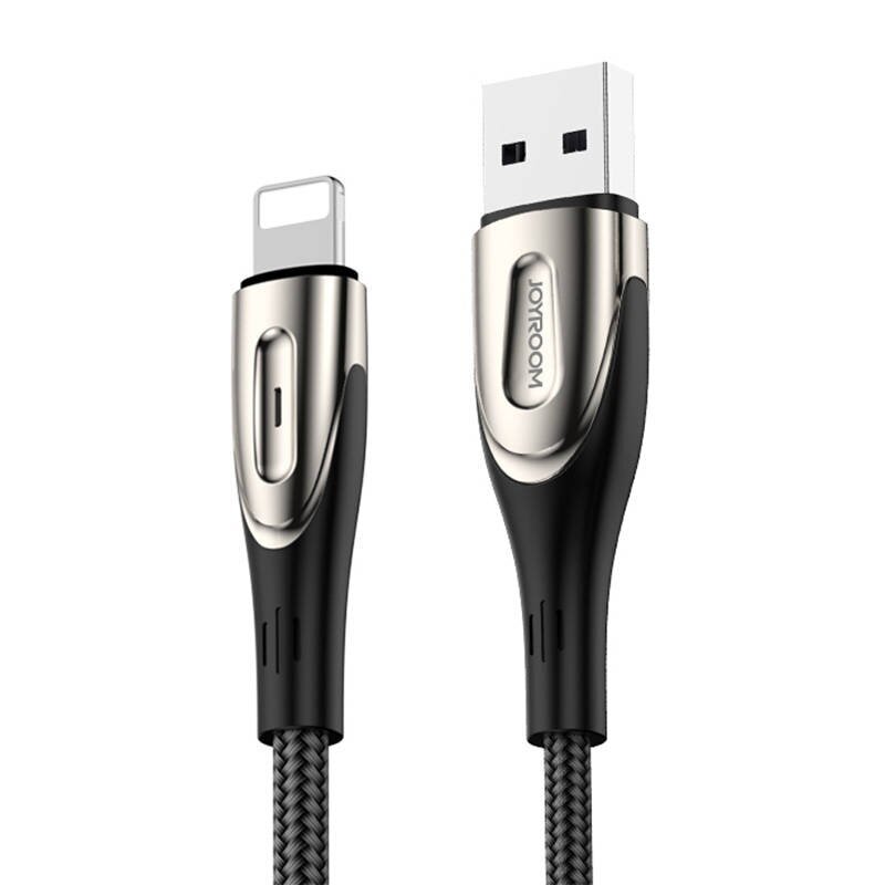 USB Cable for Lightning Joyroom Sharp S-M411 3A, 2m (Black) цена и информация | Mobiiltelefonide kaablid | hansapost.ee