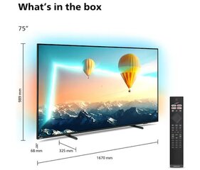Philips 4K UHD LED Android TV 75PUS8007/12 цена и информация | Телевизоры | hansapost.ee