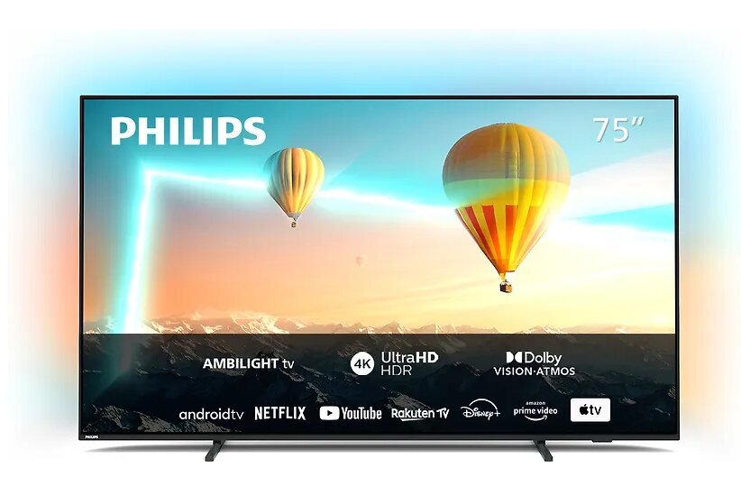 Philips HDR Android TV 75PUS8007/12 цена и информация | Televiisorid | hansapost.ee