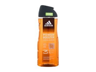 Гель для душа Adidas Power Booster Shower Gel 3in1, 400 мл цена и информация | Масла, гели для душа | hansapost.ee