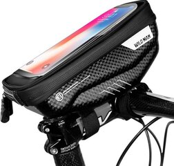 Сумка на велосипедную раму для телефона WildMan Hardpouch S, черный цвет цена и информация | Сумки, держатели для телефонов | hansapost.ee