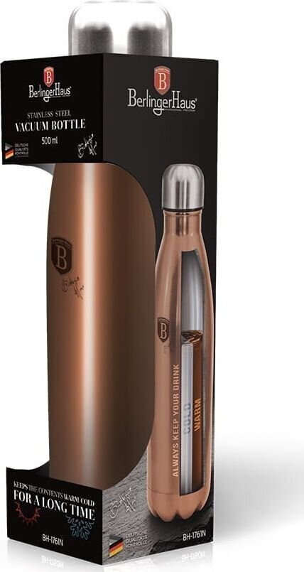 Termoskruus Berlinger Haus Rose Gold BH-1761, 500 ml, roosa hind ja info | Termosed ja termokruusid | hansapost.ee